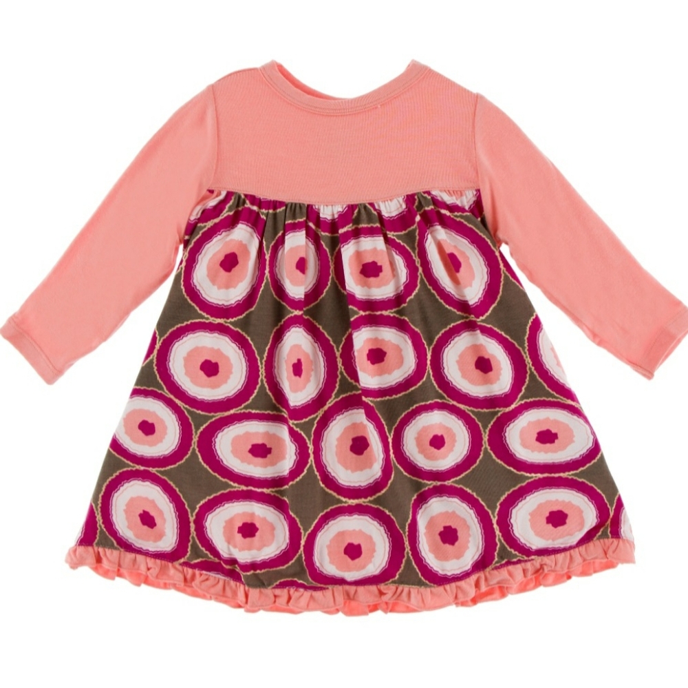 Kickee Pants swing dress 6-12 mos   Christmas holiday NWT